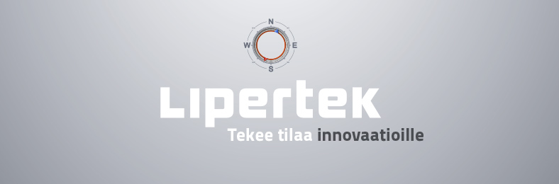 Lipertekin logo ja kompassikuvituskuva
