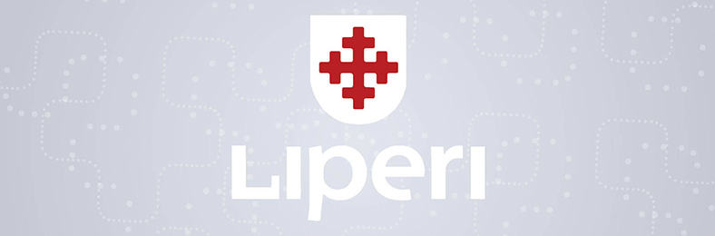 Liperin logo harmaalla pohjalla