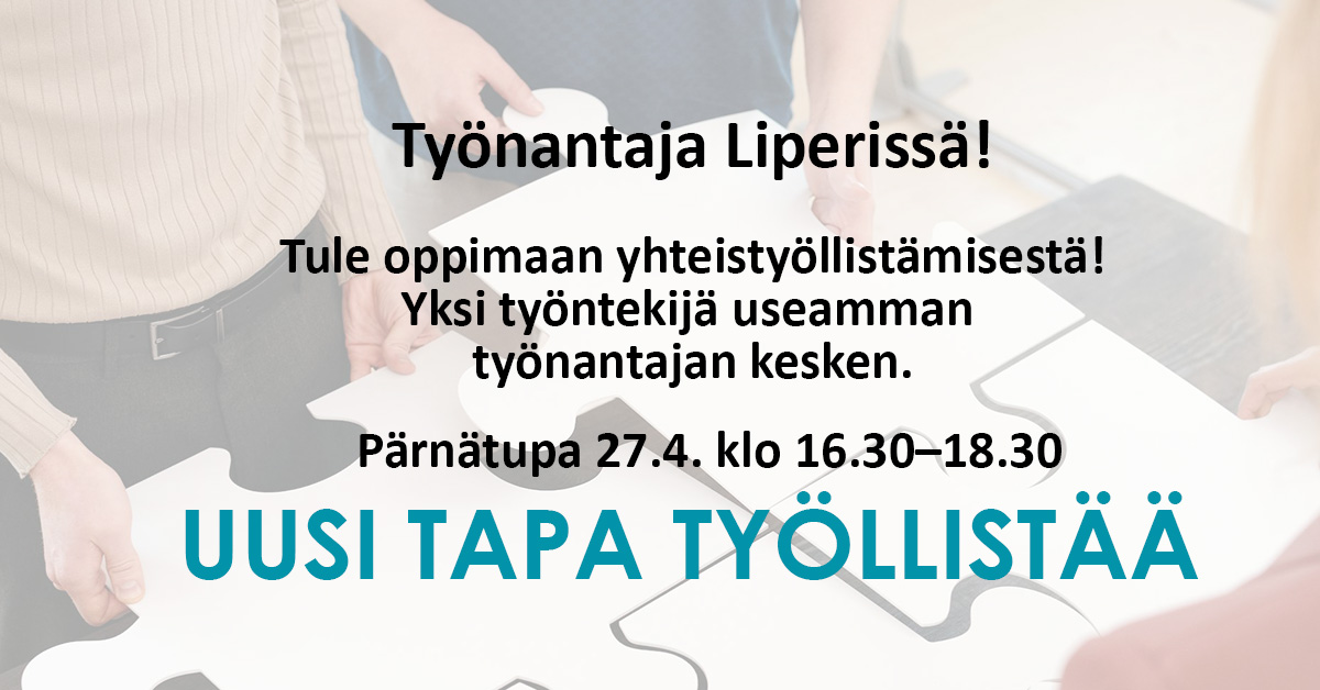 Uusi tapa työllistää 27.4.