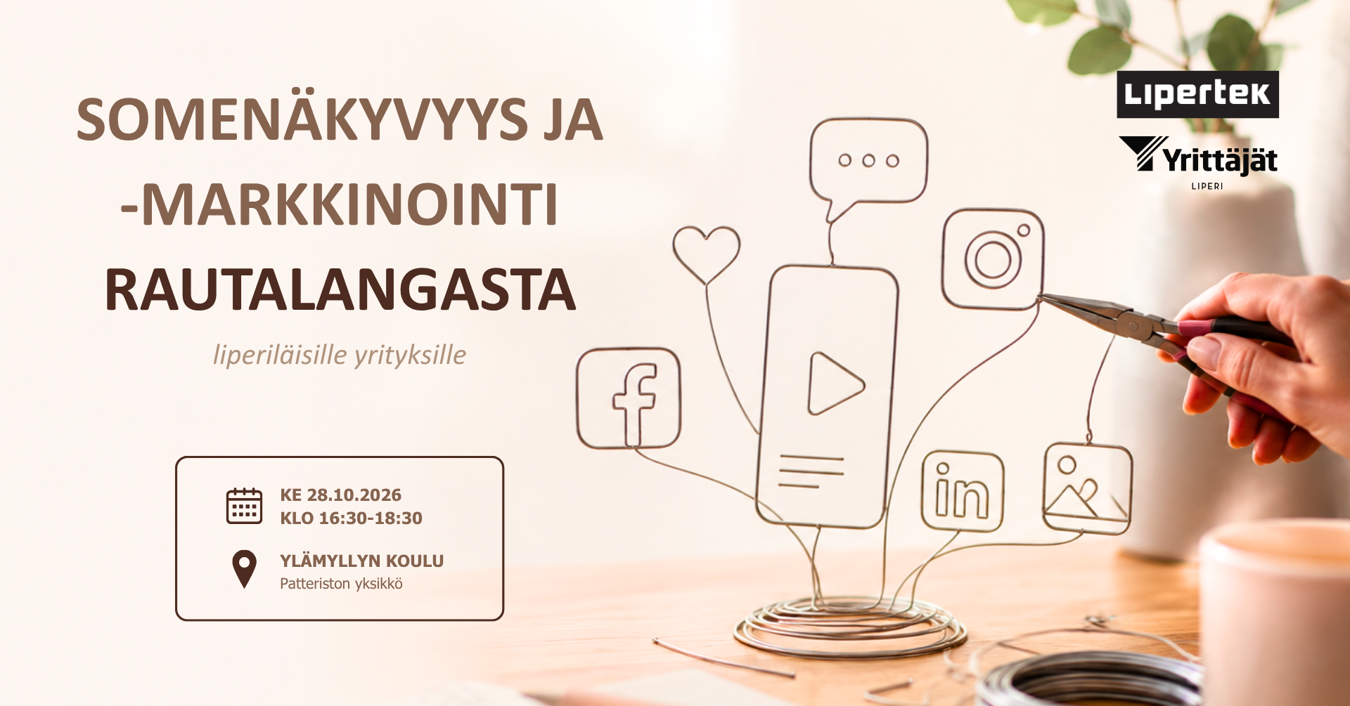 Somenäkyvyys ja ‑markkinointi rautalangasta 28.10.